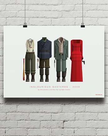 Bękarty wojny / Inglourious Basterds - plakat fine art, minimalmill