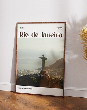 Minimalistyczny plakat Rio de Janeiro Brazylia, DAPIDOKA