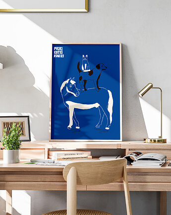 Plakat "Pieski, kotki, koniki", Ola Drobot
