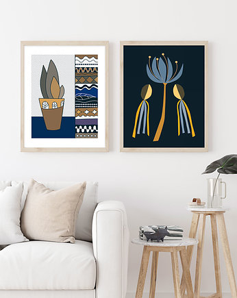 Zestaw dwóch plakatów do salonu, biura, Dekorando