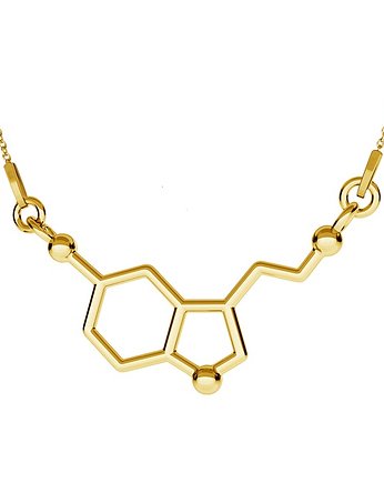 Naszyjnik SEROTONINA - srebro 925 złocone 24K, ISSI Jewelry