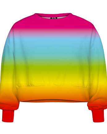DR.CROW Bluza Krótka CROP Ombre Rainbow, DrCrow