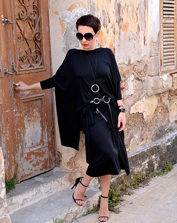TUNIKA GEOMETRYCZNA black, momo fashion