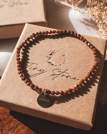 Bransoletka Mommy piasek pustyni i zawieszka Mama Dzień Matki, Tiny Stone