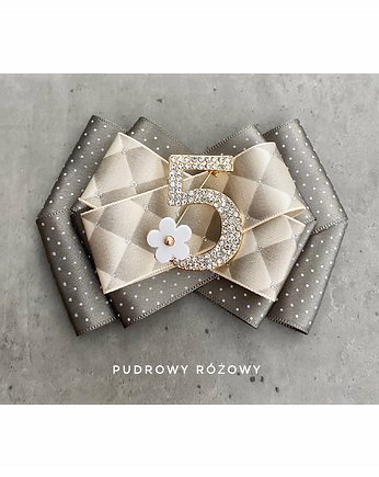 Brosza w hołdzie Coco nr 5 NEW Ikona Stylu, Pudrowy Różowy