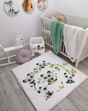 Mata z poszewką - Misie Panda., Enitka Sweet Baby Room