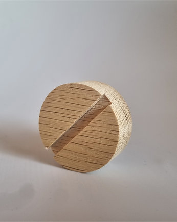 Drewniane gałki do mebli, z litego drewna, dąb, śrubki wzór 8, Drewniane dodatki