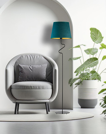 Nowoczesna lampa podłogowa do salonu FOGO VELUR, LYSNE