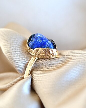 Pierścionek z Lapisem Lazuli, TulipBIJOU