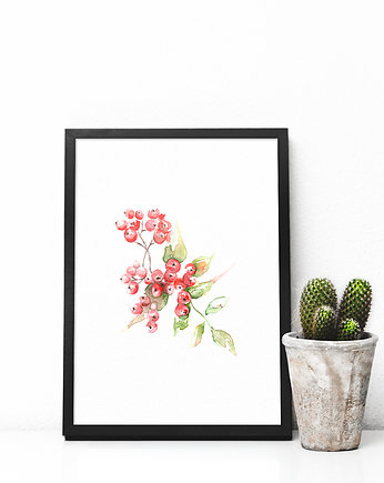 Jarzębina - plakat A4/A3, Justyna Mioduszewska