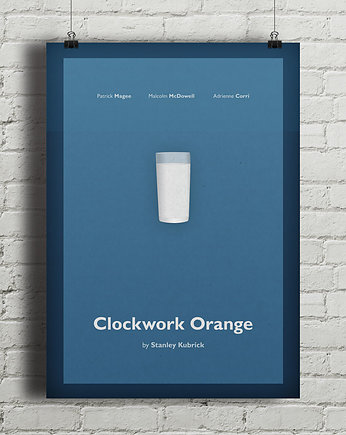 Plakat Mechaniczna Pomarańcza, minimalmill