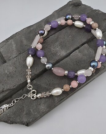 Srebrny naszyjnik Rosa, RayOfArt