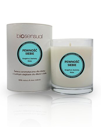 Świeca do masażu i aromaterapii PEWNOŚĆ SIEBIE 200g, Biosensual