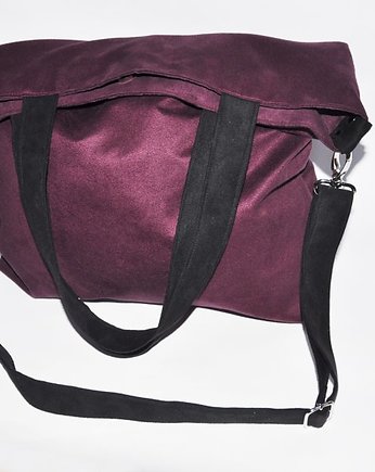 Torba na ramię XL - oberżyna, czarny, PRACOWNIA 166