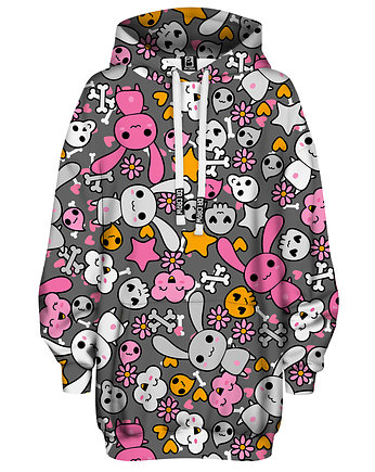 Bluza Oversize Tunika DR.CROW Skull Rabbit, DrCrow