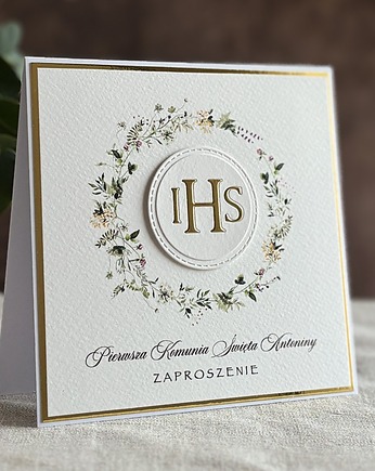 Zaproszenia na komunię, wzór 18B, Anna Art and Crafts