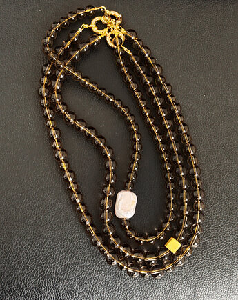 Naszyjnik Kwarc Dymny, Chmolowska Jewellery