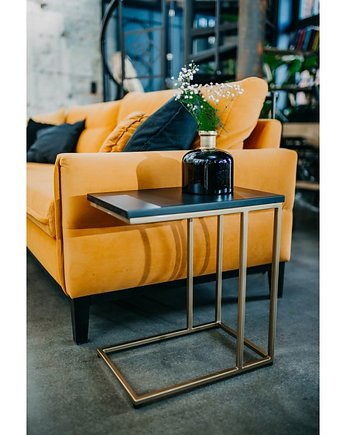 EVELYN - złoty stolik pomocniczy, Papierowka Simple form of furniture