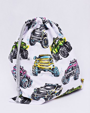 Worek na buty worek na kapcie do szkoły monster truck, Uszyciuch