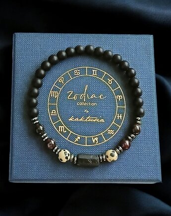 SKORPION - zodiac collection - bransoletka na gumce, kaktusia