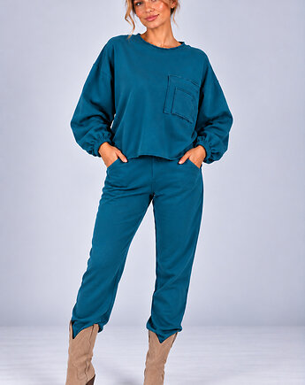 Komplet dresowy damski "FLAVIA"  petrol, 3 for U