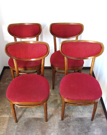 Komplet 4 krzeseł typ Thonet , Polska lata 60, Relikt design
