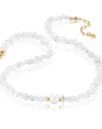 Naszyjnik z kamieni naturalnych - kryształ górski, MYNESS