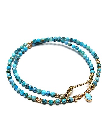 Opal niebieski  /17.07.25/ choker -  Szlachetna kolekcja