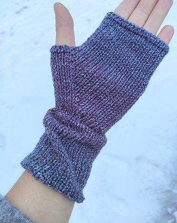 Wrzosy / mitenki, agat handmade