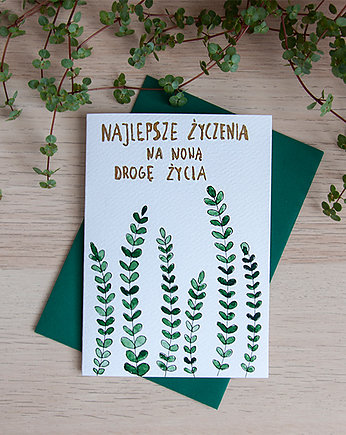 ORYGINAŁ - kartka ślubna ręcznie malowana, Gosia Sendlewska