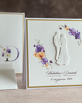 Kartka na ślub z pudełkiem i kopertą, WA 63A, Anna Art and Crafts