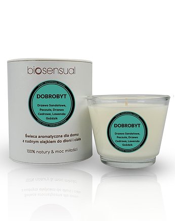 Świeca do masażu i aromaterapii DOBROBYT 80g, Biosensual