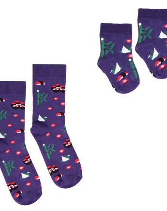 Skarpetki w Sushi dla Rodziców i Niemowlaka, FAVES. Socks&Friends
