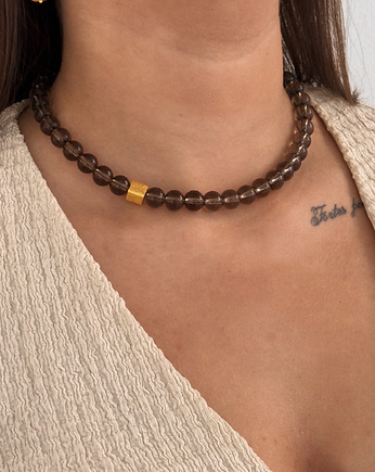 Naszyjnik Kwarc Dymny, Chmolowska Jewellery