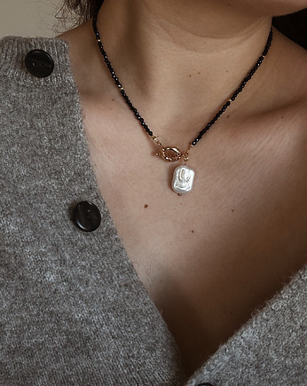 Naszyjnik Onyks z perłą, Chmolowska Jewellery