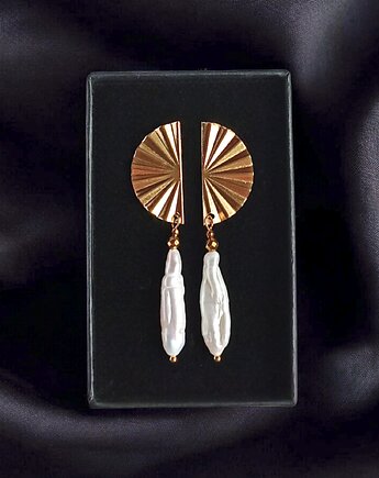 Długie perły : kolczyki : wyjątkowy prezent PREMIUM : II, kaktusia