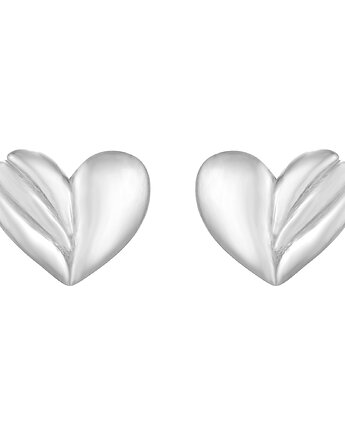 Srebrne kolczyki zdobione serduszka, SOTHO