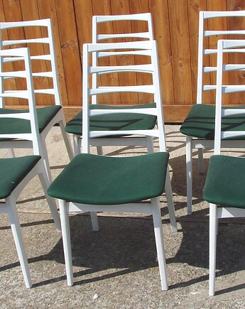 Komplet 6 krzeseł drewnianych, lata 70. vintage, Relikt design