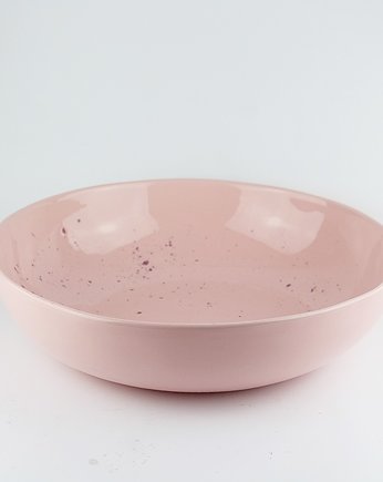 Ceramiczna misa miska na owoce różowa, m2k studio