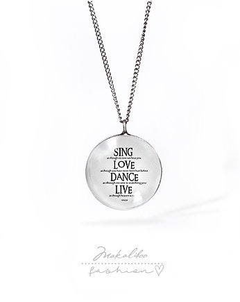 Sing Love Dence Live - naszyjnik simple, Makaliboo