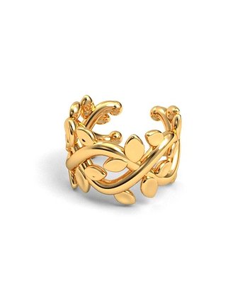 Nausznica GAŁĄZKI - srebro złocone, ISSI Jewelry