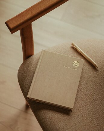 Notes w kropki, bullet journal "Czuję, więc jestem" Miodowy Beż, SFERA ŻYCIA