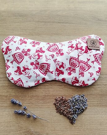 Relaksacyjna poduszka na oczy Motyl z lawendą i siemieniem lnianym, Mariposa