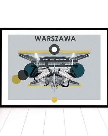 Plakat "Warszawa Centralna 4", sztucznymagazyn