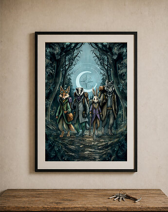 Plakat Wędrowcy 30x40 cm, Droga wolna
