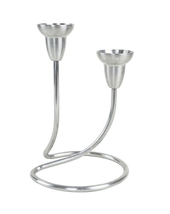 Świecznik stalowy, duński design, lata 70, produkcja: Georg Jensen, Przetwory design