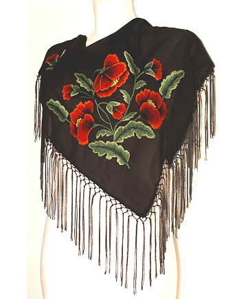 Chusta MAKI (classic handmade embroidery)_mniejsza, na ludowo