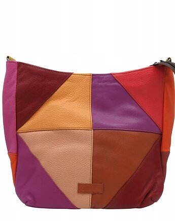 Torebka damska klasyczna skórzana na ramię oryginalna szeroki pasek OLIVKA, Olivka Warsaw