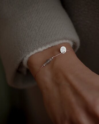 Bransoletka z Labradorytem i Hematytem, w hand works