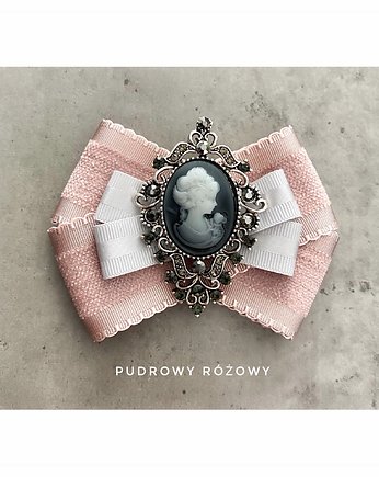 Brosza Pudrowa  Kamea NEW, Pudrowy Różowy
